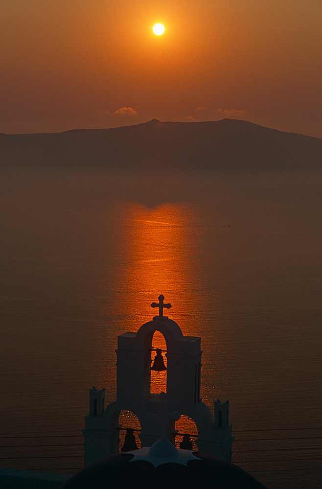 Sunset over the Sea, Santorini 